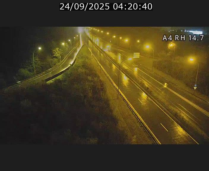 Traffic live webcam Luxembourg Jonction Lankelz - A4 - BK 14.7 - direction Luxembourg