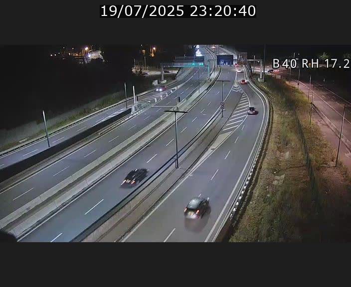 Webcam sur le contournement d'Esch Belval à hauteur de la sortie Université de Luxembourg. Vue orientée vers Luxembourg