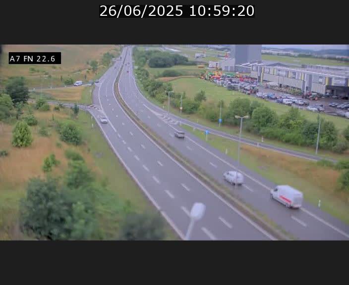 Caméra trafic Luxembourg - A7, Colmar-berg direction Mersch