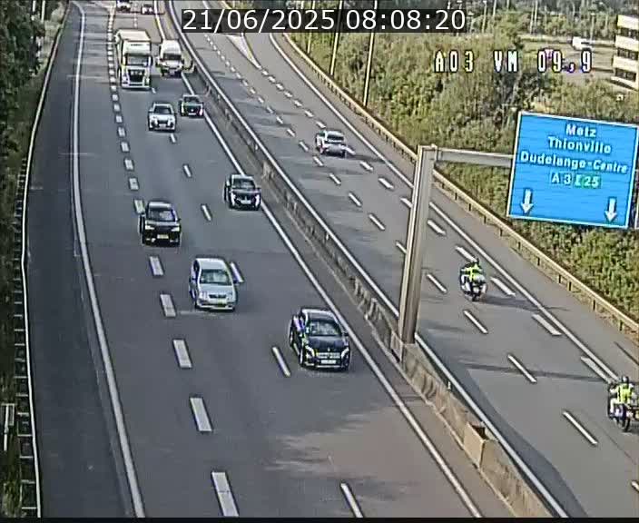Webcam Autoroute à la Croix de Bettembourg - A3 - BK 9.9 - direction France