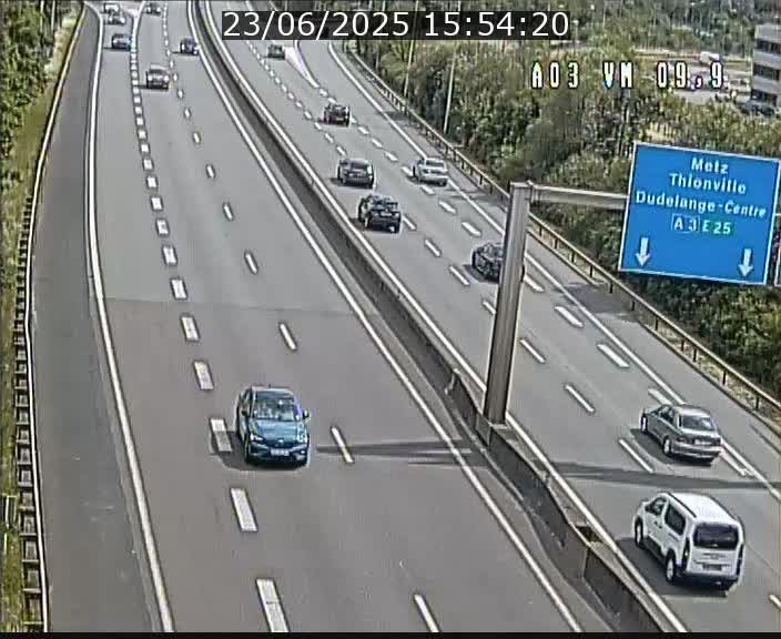 Webcam Autoroute à la Croix de Bettembourg - A3 - BK 9.9 - direction France