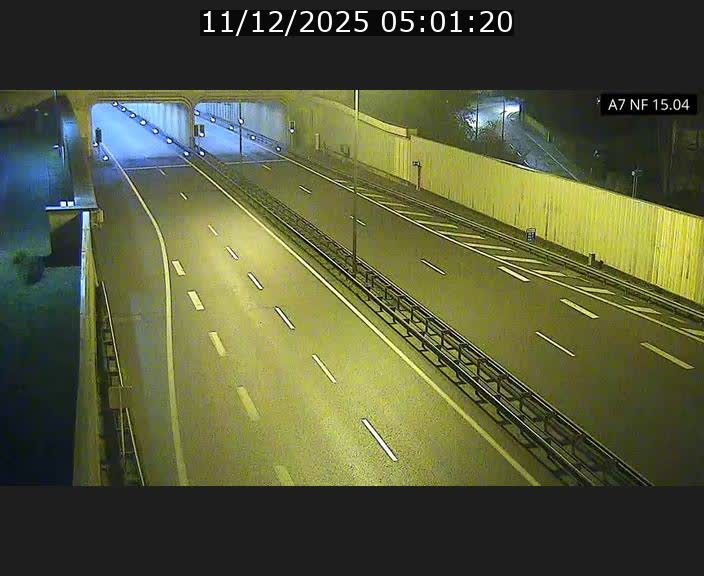 Caméra trafic Luxembourg - A7, Tunnel Mersch, entrée sud, direction Ettelbruck