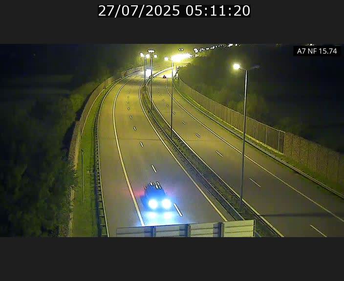 Caméra trafic Luxembourg - A7, Tunnel Mersch, entrée nord, direction Lorentzweiler