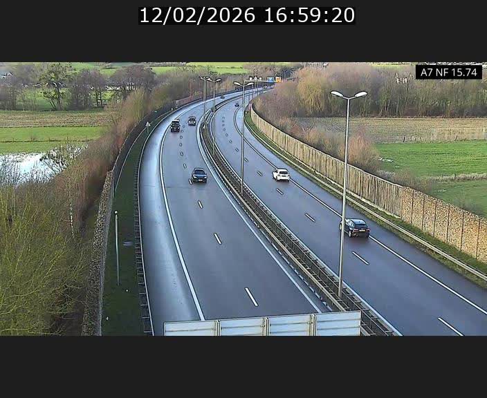 Caméra trafic Luxembourg - A7, Tunnel Mersch, entrée nord, direction Lorentzweiler
