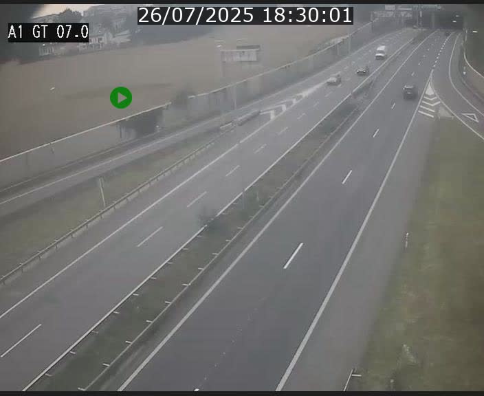 Traffic live webcam Luxembourg Cents - A1 direction Kirchberg - BK 7