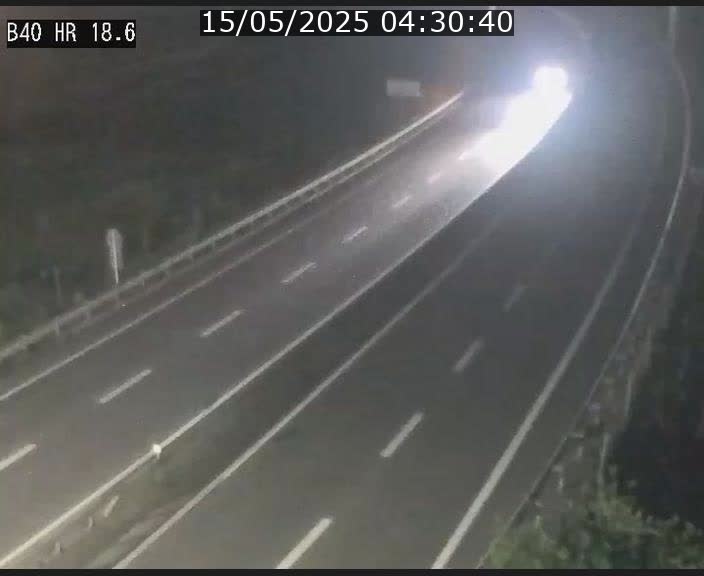 Webcam sur la route de liaison entre Micheville et Esch-Belval à la frontière entre le Luxembourg et la France. Vue orientée vers la Lorraine.