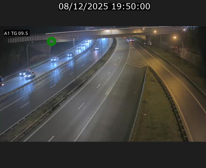Traffic live webcam Luxembourg Jonction Grünewald - A1 direction Luxembourg-ville - BK 9.5