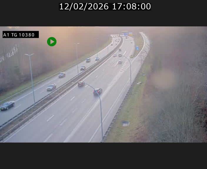 Traffic live webcam Luxembourg Senningerberg - A1 direction Luxembourg Kirchberg - BK 10.3