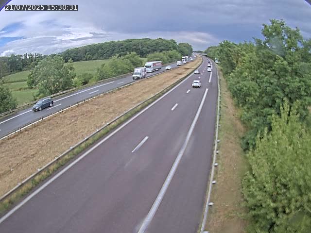 Caméra autoroute France - A31, Fey direction Metz