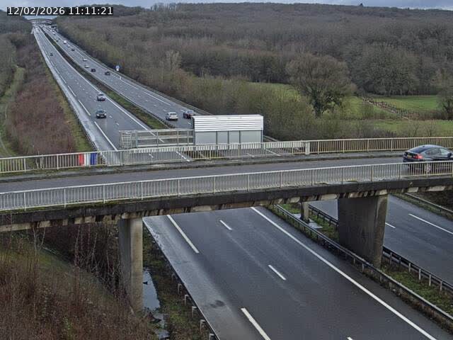 Caméra autoroute France - A31, Zoufftgen direction Luxembourg-ville, à la frontière entre la France et le Luxembourg