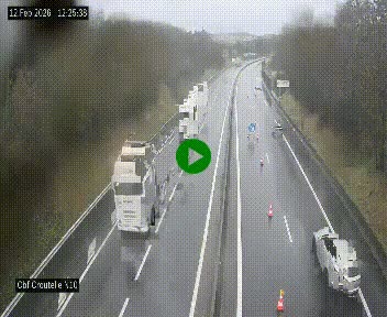 Webcam routière au début de la N10, au sud de Poitiers, proche de la jonction avec l'A10