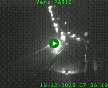 Caméra routière sur l'autoroute A20 à Bessines-sur-Gartempe. Vue orientée vers Paris