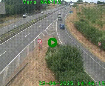 Webcam N147 au nord de Poitiers et à la jonction avec la A10