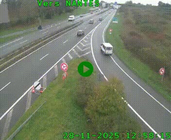 Webcam N147 au nord de Poitiers et à la jonction avec la A10