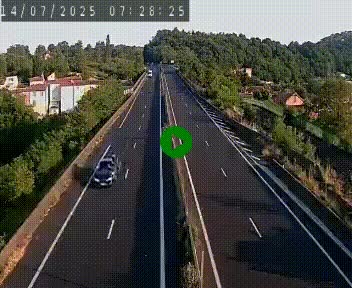 Caméra autoroute A75 à hauteur de Coudes, en direction de Clermont-Ferrand
