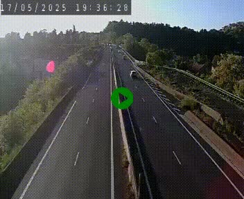 Caméra autoroute A75 à hauteur de Coudes, en direction de Clermont-Ferrand