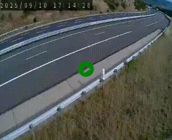 Caméra autoroutière France - A75, Engayresque, entre Millau et Séverac-le-Chateau, en direction de Montpellier