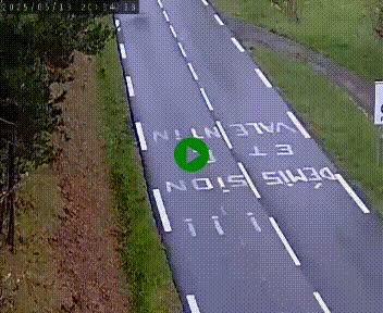 Caméra routière France - N102, au niveau du col de Montmirat à Saint-Etienne-du-Valdonnez à 1039 mètres d'altitude