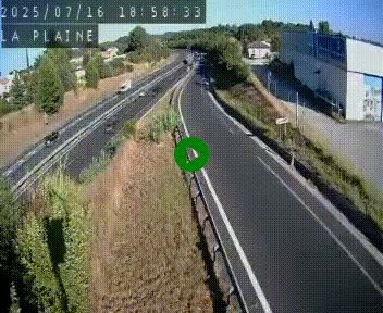 Caméra routière France - N109, Juvignac - La plaine, en direction de Clermont l'Hérault, à la sortie de Montpellier