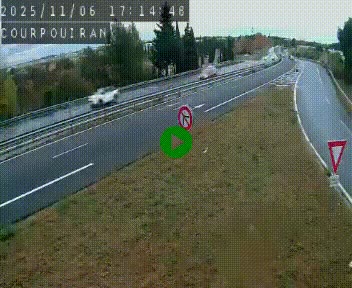 Caméra routière France - N109, Courpouiran - La plaine, en direction de Clermont l'Hérault, à la sortie de Montpellier