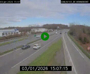 Webcam sur la N165 à hauteur de Hennebont, au nord de Lorient