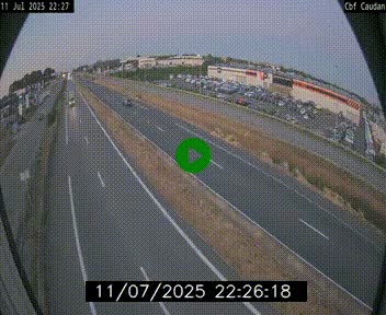 Webcam sur la N165 à hauteur de Caudan, dans le Morbihan.