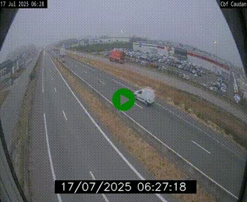 Webcam sur la N165 à hauteur de Caudan, dans le Morbihan.