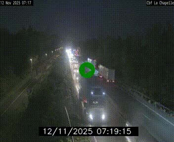 Webcam sur le périphérique de Nantes (N844) à hauteur de Porte de la Chapelle, au nord de la ville