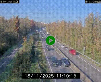 Webcam sur le périphérique de Nantes (N844) à hauteur de Porte de la Chapelle, au nord de la ville