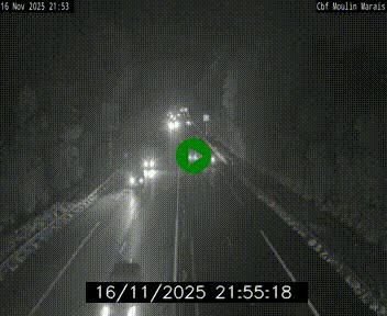 Webcam sur le périphérique de Nantes (N844) entre la Porte de Saint-Luce et la Porte d'Anjou, à l'est de la ville