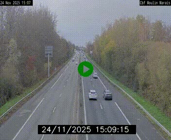 Webcam sur le périphérique de Nantes (N844) entre la Porte de Saint-Luce et la Porte d'Anjou, à l'est de la ville