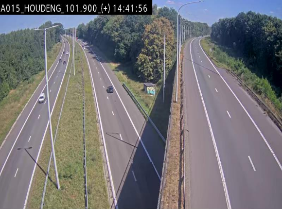 Webcam autoroute Belgique - Houdeng-Goegnies - Jonction E19/E42 direction Tournai/Mons - BK 101.85