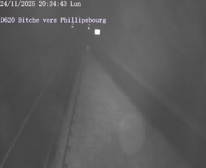 Webcam sur la D620, sur le contournement de Bitche. Vue orientée vers Philippsbourg
