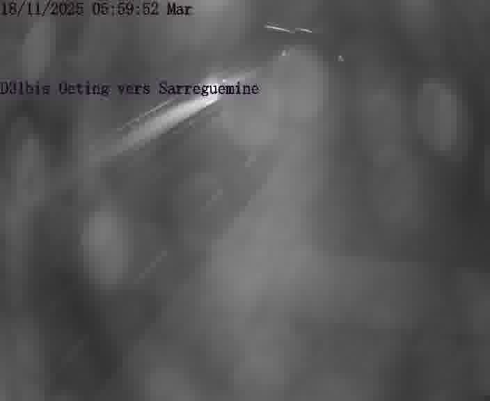 Webcam installée le long de D31bis (France) à Oeting, pointée vers Sarreguemines, utile pour suivre précisément les conditions de trafic.