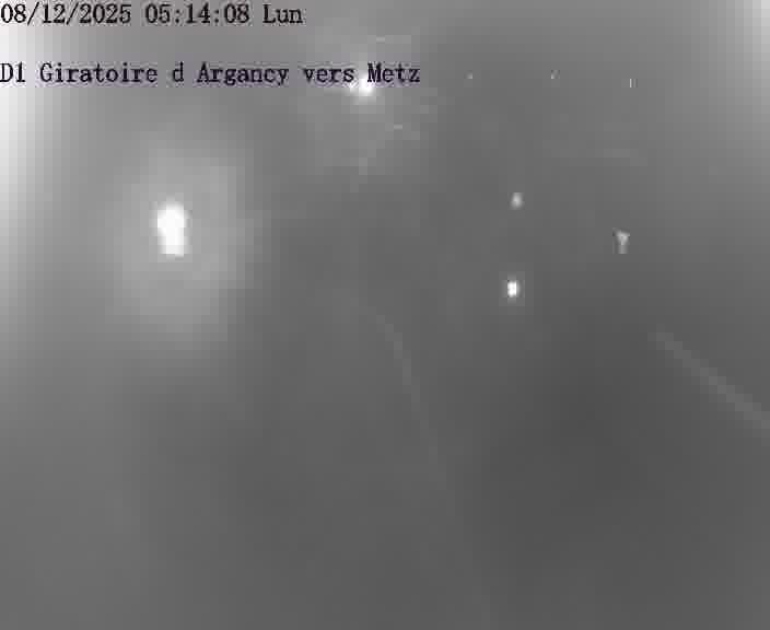 Webcam installée le long de D1 (France) à Argancy, pointée vers Metz, utile pour suivre précisément les conditions de trafic.