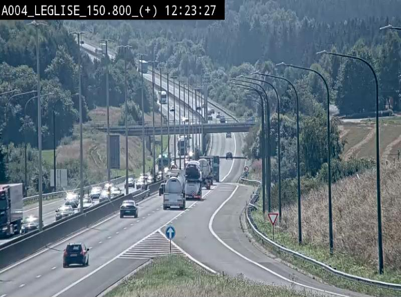 Caméra autoroute Belgique - Côte de Léglise, E411(A4) direction Luxembourg