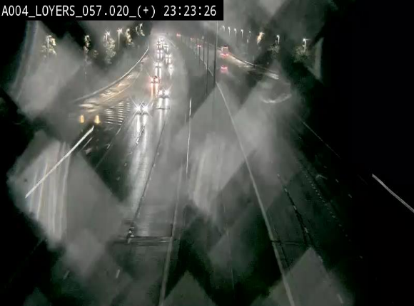 Webcam dans la montée de Loyers sur l'E411, après le viaduc de Beez en venant de Namur et en direction du Luxembourg