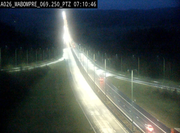 Webcam E25 (A26) à Mabompré. Vue orientée vers Liège