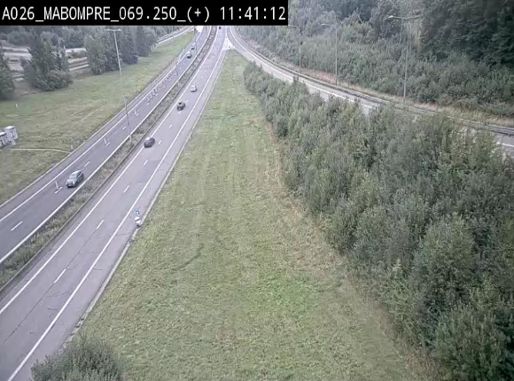 Webcam E25 (A26) à Mabompré. Vue orientée vers le Luxembourg
