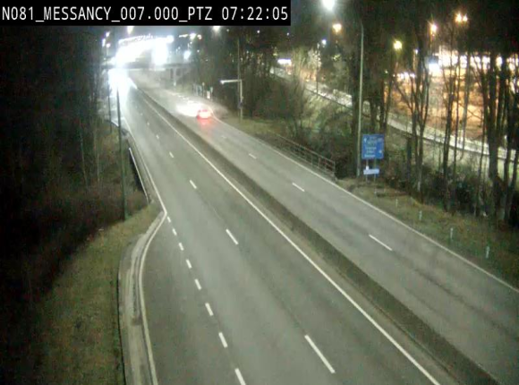 Webcam sur la N81 (E411) à hauteur du Cora Messancy. Vue orientée vers Arlon