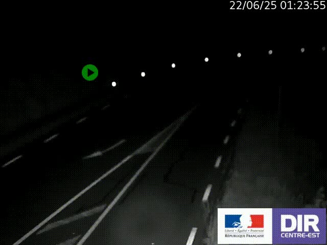 Webcam sur le col Pin Bouchain, vue orientée vers Roanne, en provenance de Lyon sur la nationale 7 (N7)