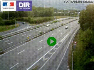 Webcam sur la Nationale 201 à hauteur de la sortie Chambéry-Nord, avant à la jonction entre l'A41 et l'A43, en direction de Lyon