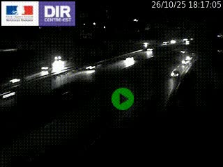 Webcam sur la Nationale 201 à hauteur de la sortie Chambéry-Nord, avant à la jonction entre l'A41 et l'A43, en direction de Lyon