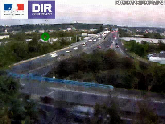 Webcam autoroute sur A450 à Pierre-Bénite en direction de Lyon et de l'autoroute A7