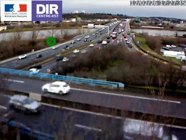 Webcam autoroute sur A450 à Pierre-Bénite en direction de Lyon et de l'autoroute A7