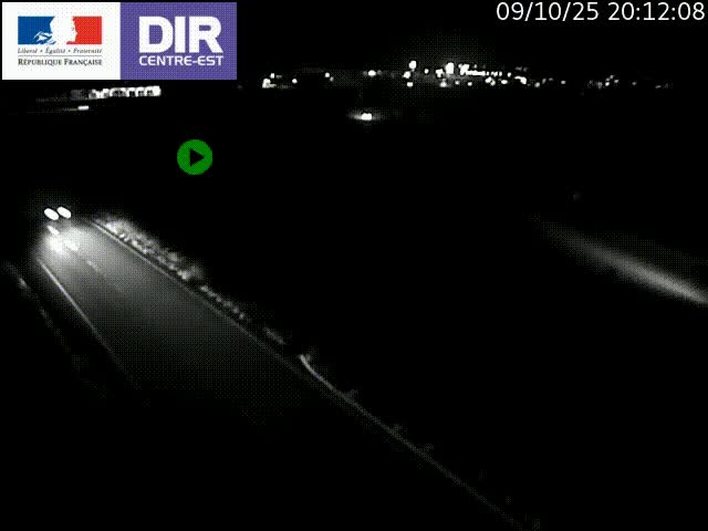 Webcam sur le contournement de Valence, sur la Nationale 7, caméra orientée vers Lyon