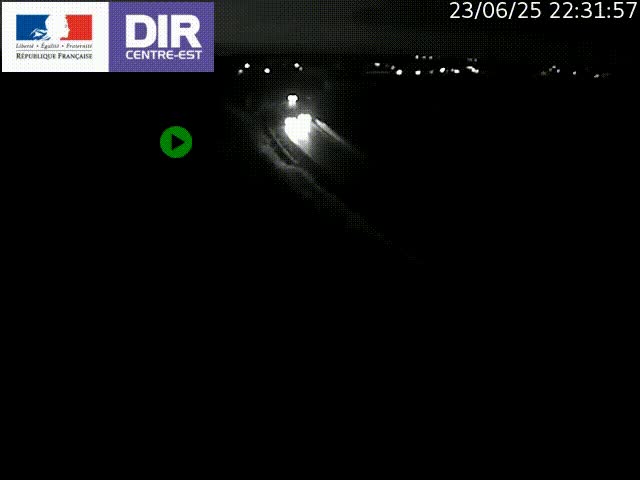 Webcam sur le contournement de Valence, sur la Nationale 7, caméra orientée vers Lyon