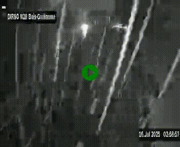 Webcam routière à hauteur de Bois-Guillaume en périphérie de Rouen. Vue orientée vers Rouen