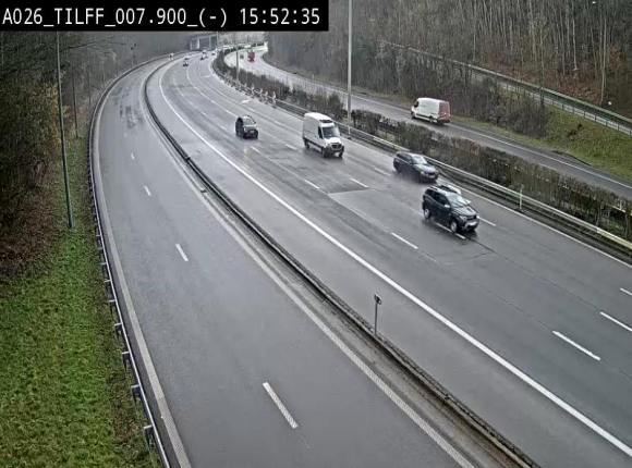 Webcam autoroute A26/E25 à Esneux, en Belgique en direction Luxembourg - BK 7.9