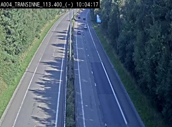 Caméra trafic E411 (A4) - Transinne direction Namur - BK 113.425
